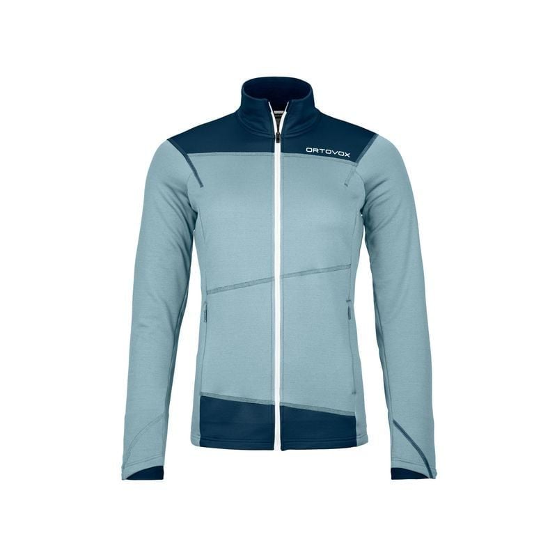 Dame Ortovox FLEECE LIGHT JACKET W (glacier grey) fleecejakke
