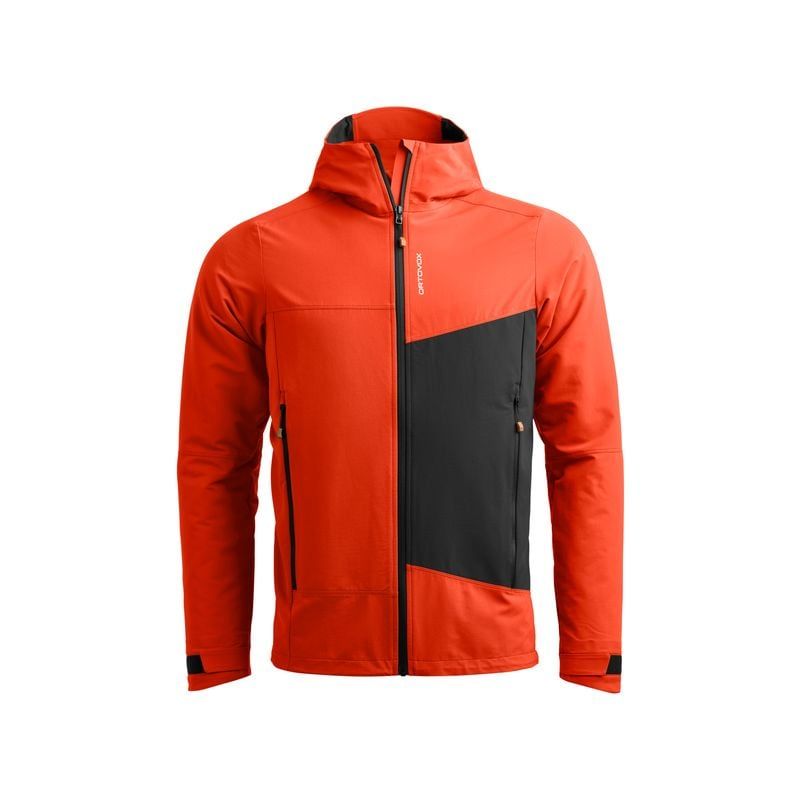 Miesten softshell-takki Ortovox SECEDA SOFTSHELL JACKET (kuuma oranssi)