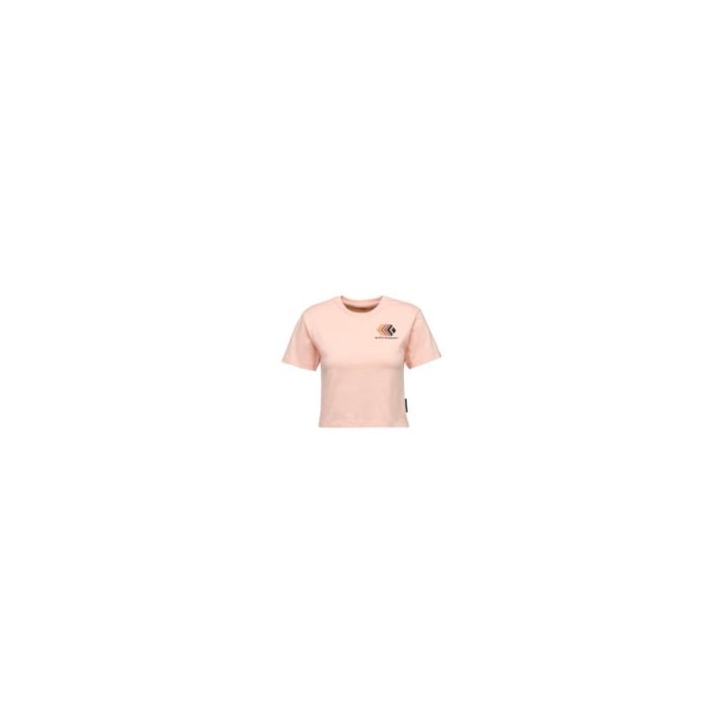 T-skjorte Black Diamond W FADED CROP SS TEE (Alpine Sunrise) Women's