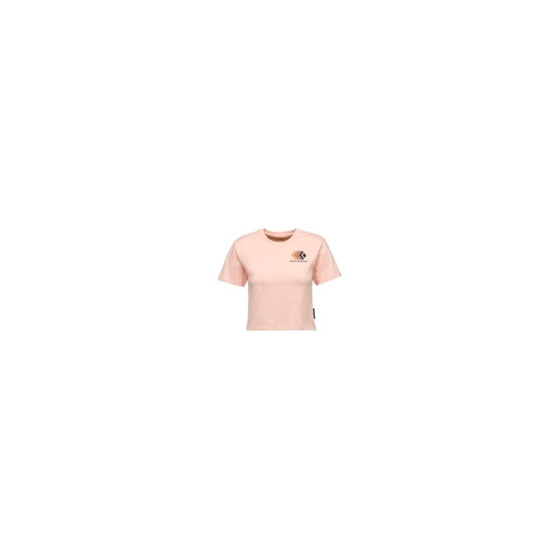 T-shirt Black Diamond W FADED CROP SS TEE (Alpine Sunrise) Donna