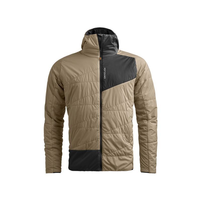 Chaqueta de pluma Ortovox SWISSWOOL PIZ DUAN JACKET M (gris arena) hombre