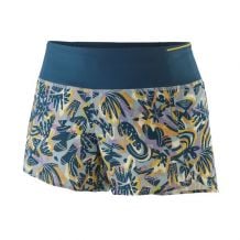 Pantaloncini da trail da donna Patagonia Strider Pro - 3 12 in (Wild Botanist: Thermal Blue)