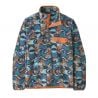 Polar Patagonia M's LW Synch Snap-T P/O (Swallowtail Geo: Still Blue) Heren
