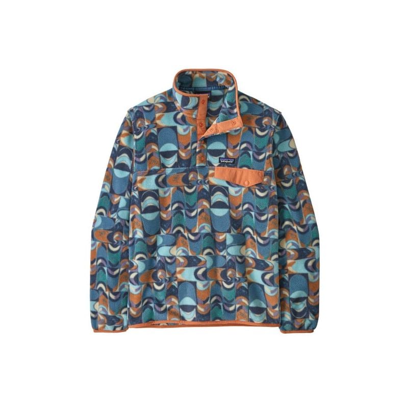 Polar Patagonia M's LW Synch Snap-T P/O (Swallowtail Geo: Still Blue) Man