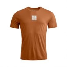 T-paita Ortovox 120 COOL TEC ABSTRACT TS M (harjanruskea) mies