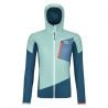 Women's hybrid jacket Ortovox Ladiz Hybrid jacket W (petrol blue)