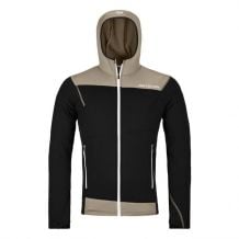 Hombres Ortovox FLEECE LIGHT HOODY M (negro cuervo) chaqueta polar