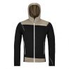 Heren Ortovox FLEECE LIGHT HOODY M (zwarte raaf) fleecejack