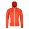 Miesten Ortovox FLEECE LIGHT HOODY M (kuuma oranssi) fleecetakki