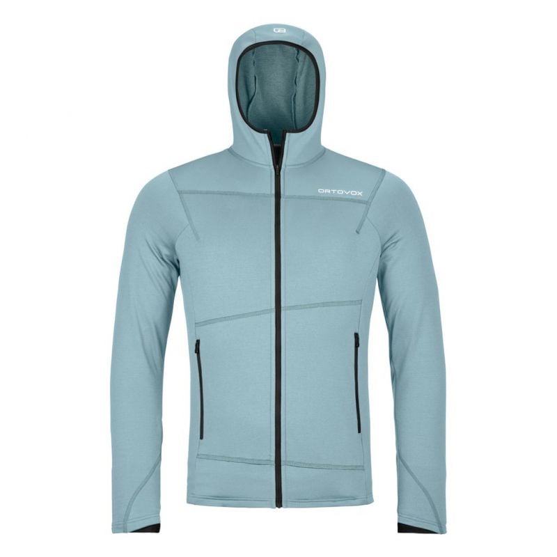 Fleecejakke til mænd Ortovox FLEECE LIGHT HOODY M (glacier grey)