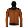 Uomo Ortovox FLEECE LIGHT HOODY M giacca in pile (marrone setola)