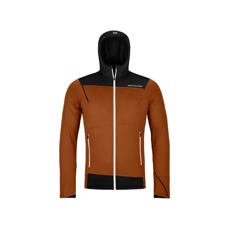 Fleecejacke Ortovox FLEECE LIGHT HOODY M (bristle brown) Mann