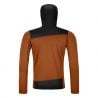 FLEECE LIGHT HOODY M bust brun