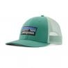 Patagonia Cappello trucker P-6 Logo LoPro (verde foglia di cuore)
