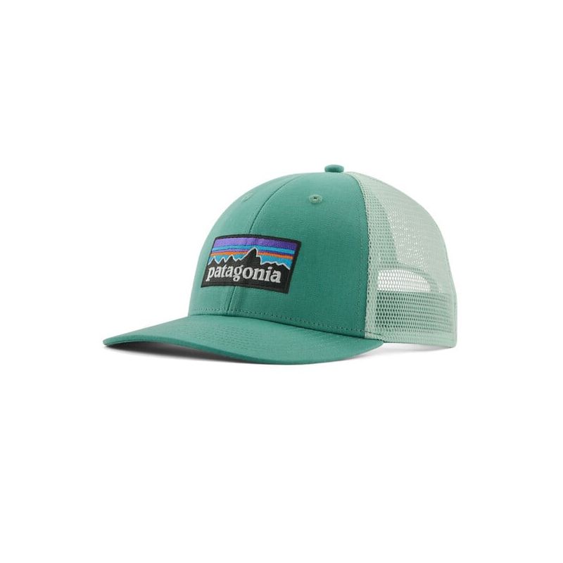 Patagonia Cappello trucker P-6 Logo LoPro (verde foglia di cuore)