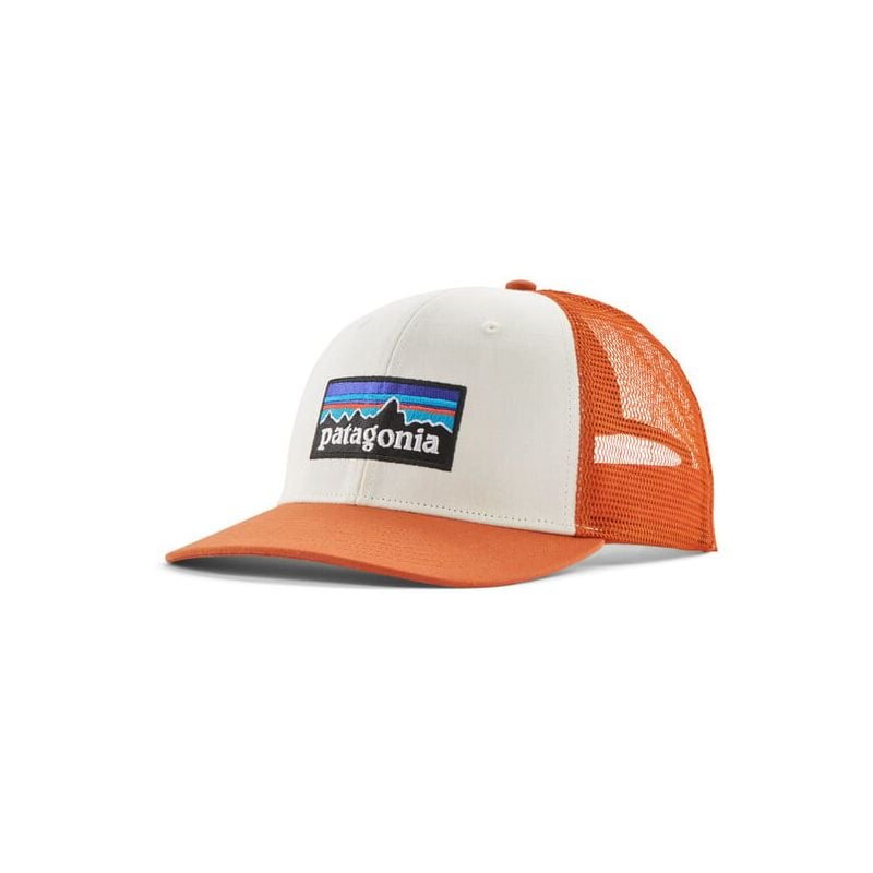 Cap Patagonia P-6 Logo Trucker Hat (Hvid m/Redtail Rust)
