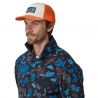 PATAGONIA P-6 Logo Trucker Hat (White w/Redtail Rust)