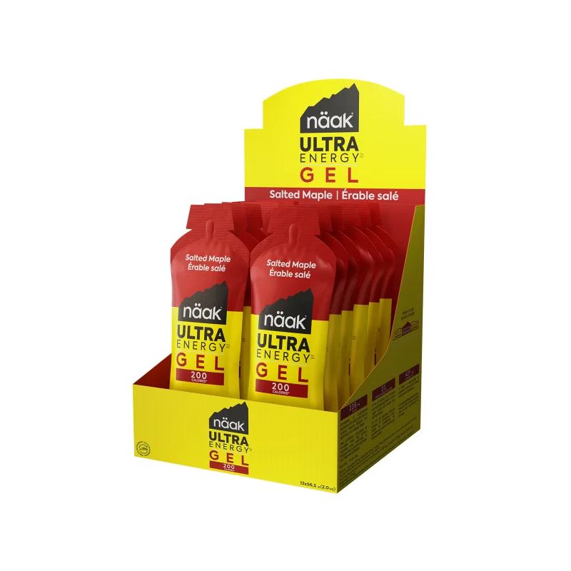 Pack Gel énergétique NAAK Erable salé - Ultra Energy Gels (12 x 57g)