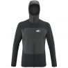Miesten softshell-takki Millet Fusion XCS Hoodie (MUSTA/TUMMANHARMAA)