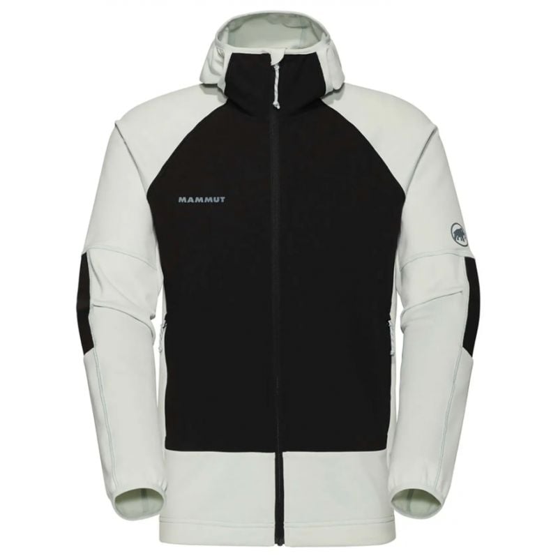 Chaqueta Mammut Chaqueta con capucha Massone ML Hombre (negro salvia plateado)