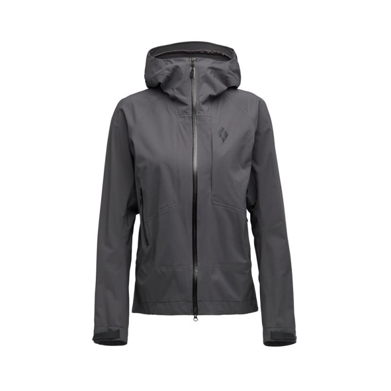 Women's hardshell jacket Black Diamond W HIGHLINE STRETCH SHELL (Anthracite)