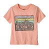 T-shirt Patagonia Baby Fitz Roy Skies T-Shirt (Sunlit Pink)