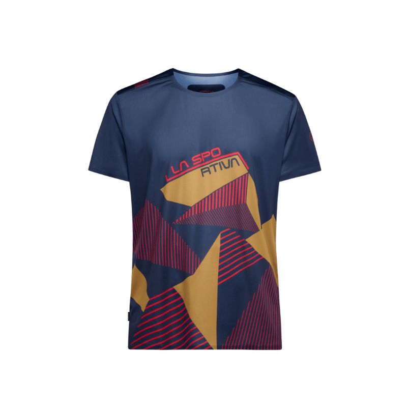 Heren T-shirt voor bergbeklimmen La Sportiva Comp T-Shirt M (Night Sky/Savana)
