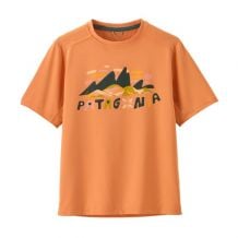 T-shirt d'eau PATAGONIA K's Cap SW T-Shirt (Fitz Roy Superbloom: Heirloom Peach) Enfant