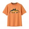 Patagonia K's Cap SW T-Shirt (Fitz Roy Superbloom: Heirloom Peach)