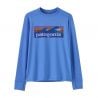 Patagonia K's L/S Cap SW T-Shirt (Boardshort-logo: Abundant Blue)