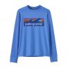 Patagonia K's L/S Cap SW T-Shirt (Boardshort Logo: Overvloedig Blauw)