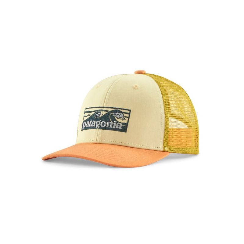 Patagonia K's Trucker Hat (Boardshort Logo Tones: Buttercup Yellow) barn