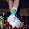 Calcetines de trail BV sport SOCQUETTE TRAIL ULTRA.2 COLLECTOR "NUTRI" BLUE LAGOON (AZUL)