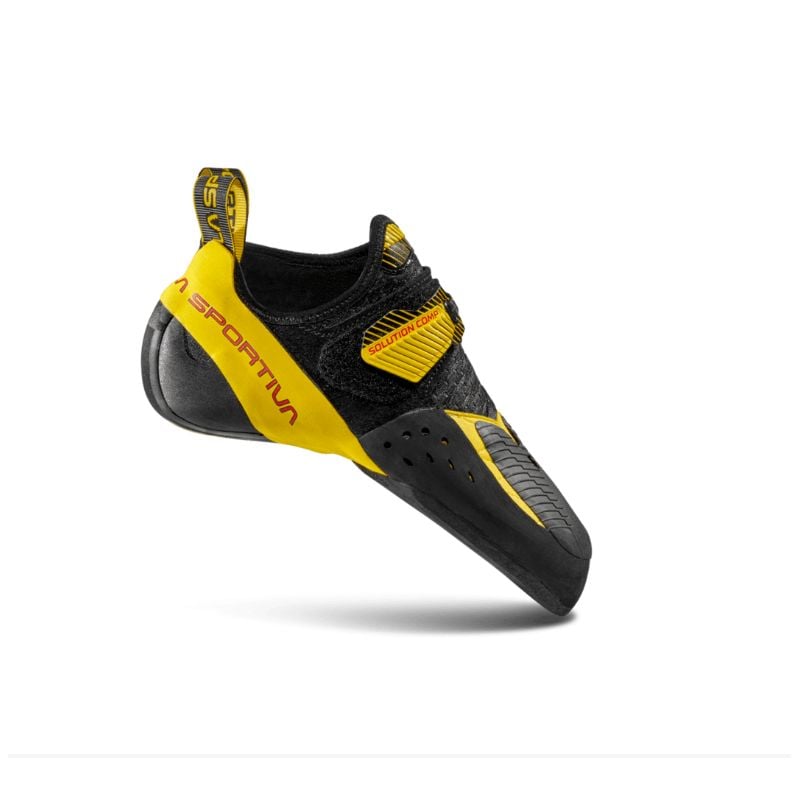 La Sportiva Solution Comp climbing shoes (Black/Yellow)