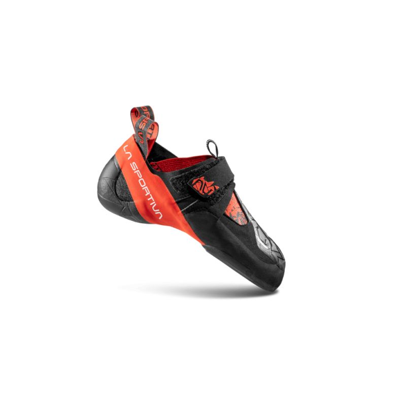 Calcetines de escalada para hombre La Sportiva Skwama (Black/Poppy)
