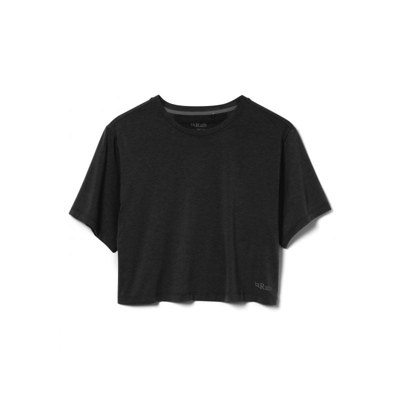 T-paita Rab Rivelin Crop Tee Wmns (Musta) Naisten T-paita