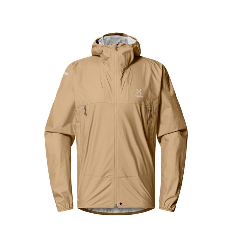 HAGLOFS L.I.M PROOF Chaqueta Hombre (Roble Marrón) Chaqueta impermeable para hombre