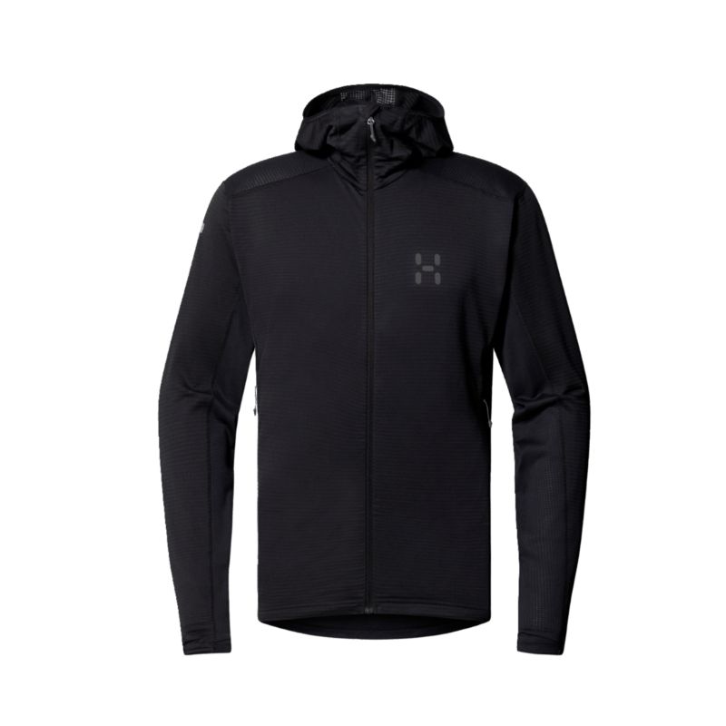 HAGLOFS L.I.M Mid Multi II Hood Men (True Black) hettejakke for menn
