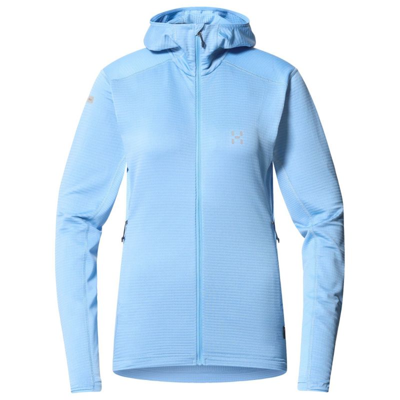 HAGLOFS L.I.M Mid Multi II Hood mellomvektsjakke til dame (himmelblå)