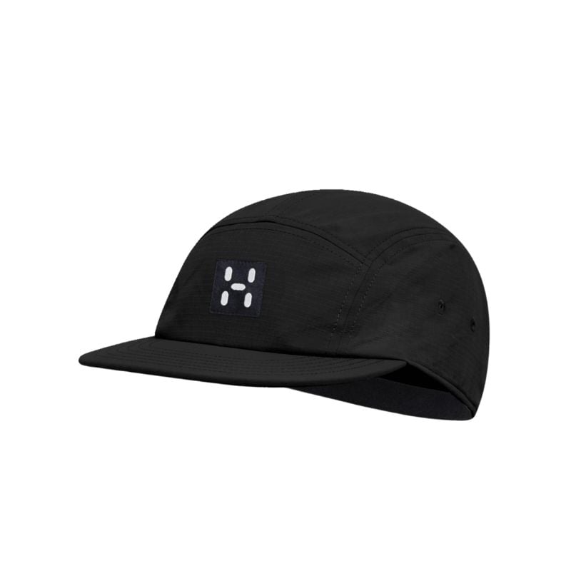 HAGLOFS Brand Five Panel Cap (True Black)