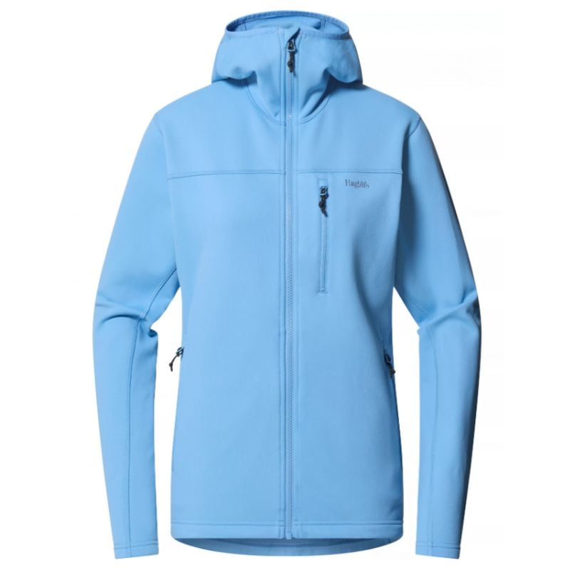 HAGLOFS Rosson Mid Hood Fleece til dame (himmelblå)
