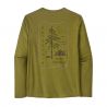 T-shirt manche longue PATAGONIA M's L/s Cap Cool Daily Graphic Shirt (Cochamo Crack: Textile Green X-dye) homme
