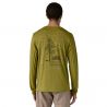 Heren-T-shirt met lange mouwen Patagonia M's L/s Cap Cool Daily Graphic Shirt (Cochamo Crack: Textile Green X-dye)
