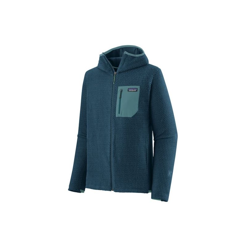 Polar Fleece Patagonia M's R1 Air Full-Zip Hoody (Tidal Teal) Man