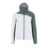 Fleece Karpos AVERAU F-Z HOODIE FL (BRIGHT WHITE/DARK SLATE) Mann