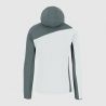 Fleece Karpos AVERAU F-Z HOODIE FL (BRIGHT WHITE/DARK SLATE) Mann