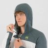 Fleece Karpos AVERAU F-Z HOODIE FL (BRIGHT WHITE/DARK SLATE) Mann