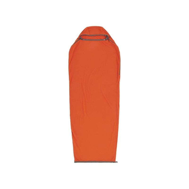 Soveposebetræk Sea to Summit Reactor Fleece Sleeping Bag Liner Mummy Compact (Orange)
