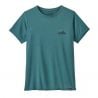 T-shirt PATAGONIA W's Cap Cool Daily Graphic ('73 Skyline: Wetland Blue X-Dye) femme