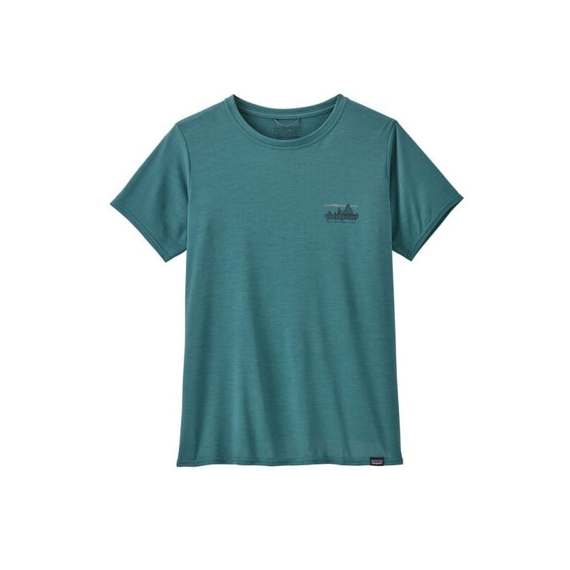T-shirt Patagonia Dames W's Cap Cool Daily Graphic ('73 Skyline: Wetland Blue X-Dye)